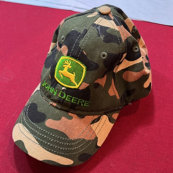 John Deere CAMOUFLAGE HAT toddler KIDS cap cotton farmer hunter boys kids cap - Picture 5 of 12